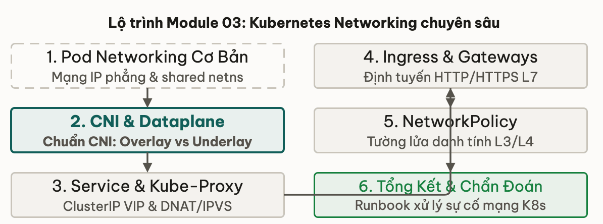 Lộ trình 5 bước Kubernetes Networking chuyên sâu