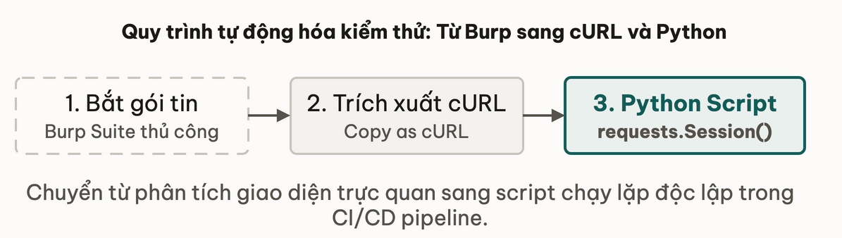 Quy trình tự động hóa kiểm thử: Từ Burp sang cURL và Python