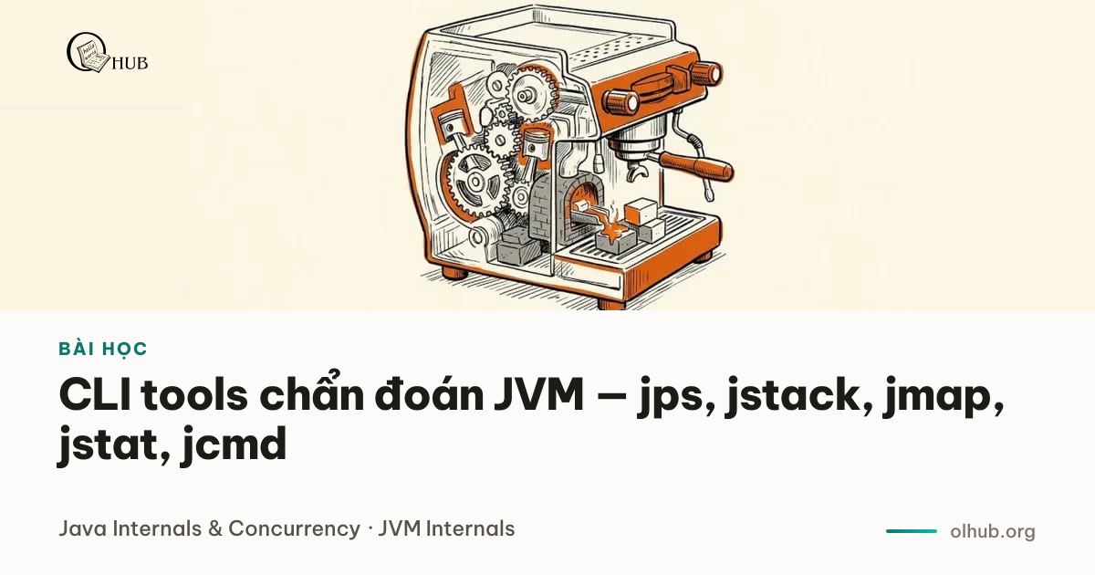 CLI tools chẩn đoán JVM — jps, jstack, jmap, jstat, jcmd