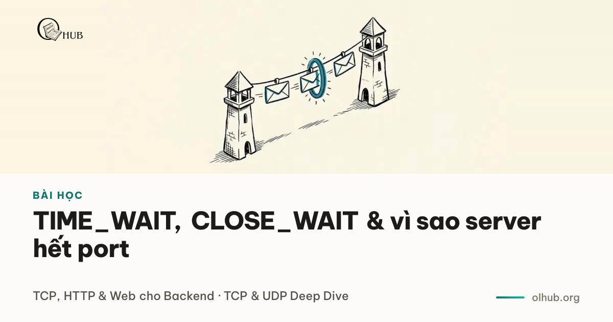 TIME_WAIT, CLOSE_WAIT & vì sao server hết port